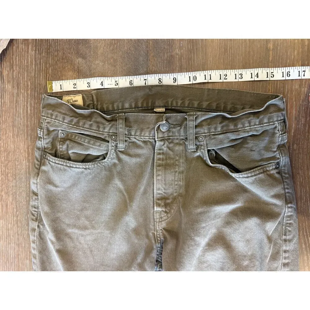 J.Crew Khaki Denim Jeans Pants Men size 32 Stye 484 J Crew J. Crew Preppy